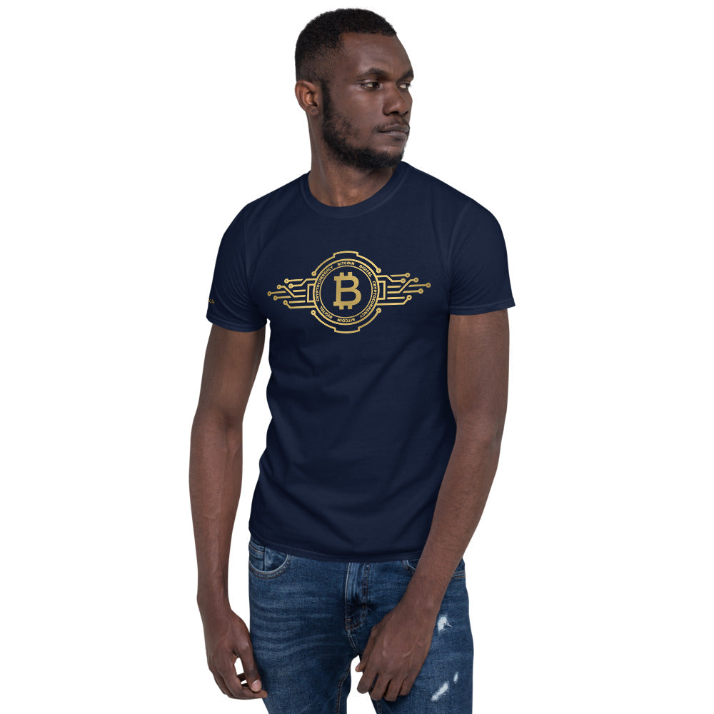 Bitcoin Crypto Art Short-Sleeve Unisex T-Shirt