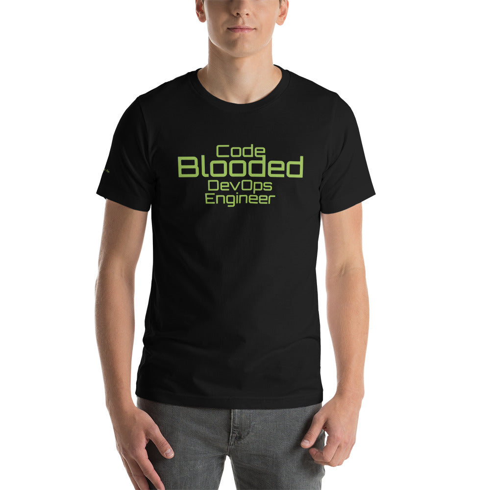 Code Blooded DevOps Engineer Short-Sleeve Unisex T-Shirt